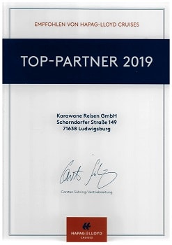 Top-Partner 2019 bei Hapag-Lloyd Cruises