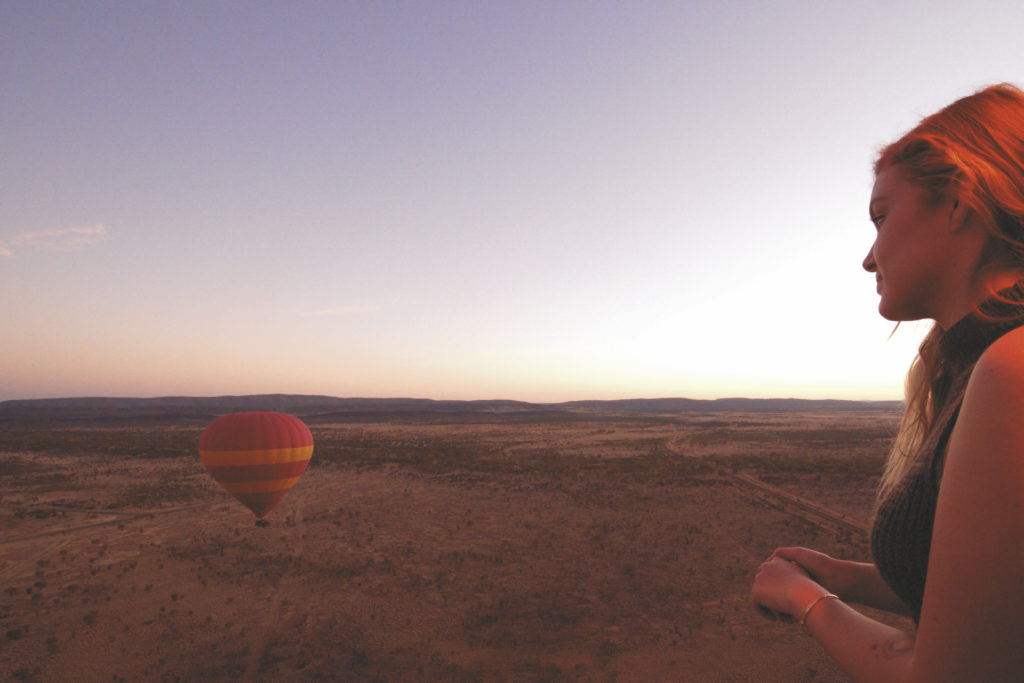 Ballonfahrt im Outback