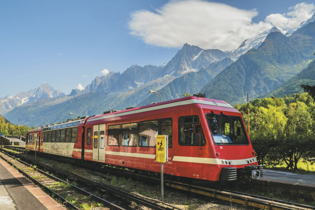 Schweiz und Frankreich mit berühmten Alpenzügen