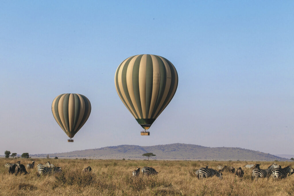 Ballonfahren in Tansania